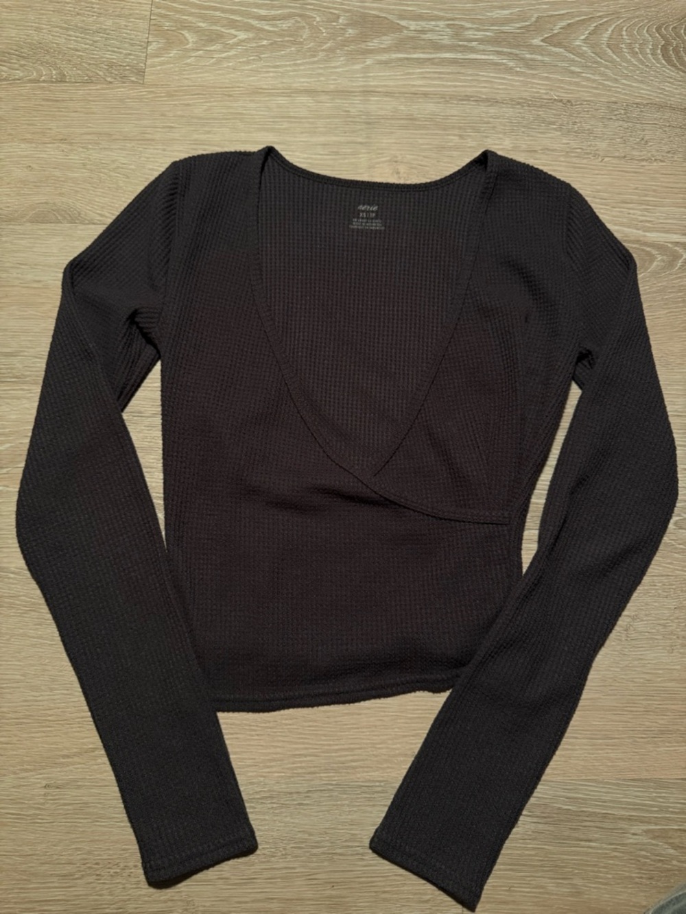 Aerie Waffle Knit Long Sleeve Top